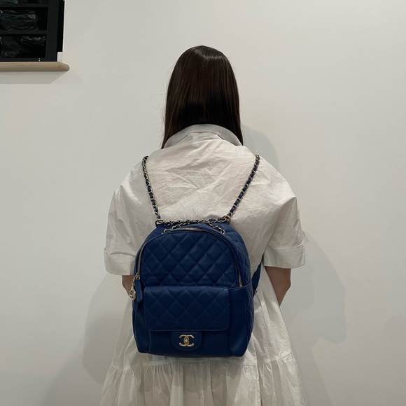 Chanel Blue Caviar Backpack. 💙 - Picture 8 of 8